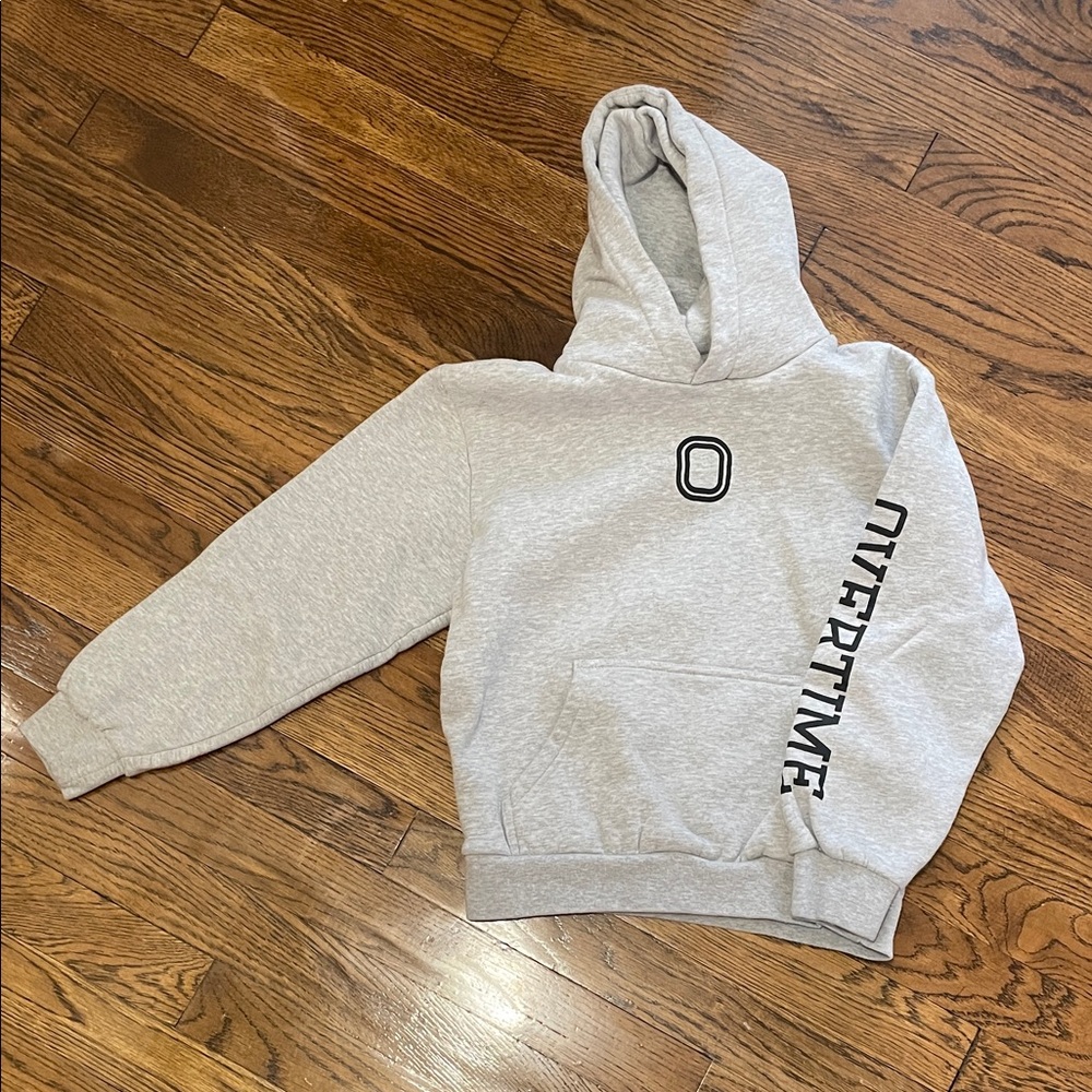 Boy’s Gray Hoodie with Overtime Logo